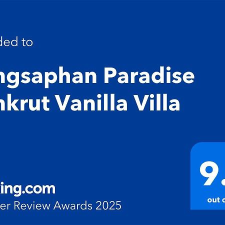 Bangsaphan Paradise Bankrut Vanilla Villa Экстерьер фото